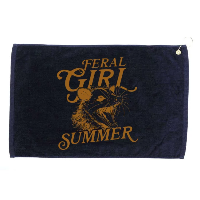 Feral Girl Summer Funny Grommeted Golf Towel