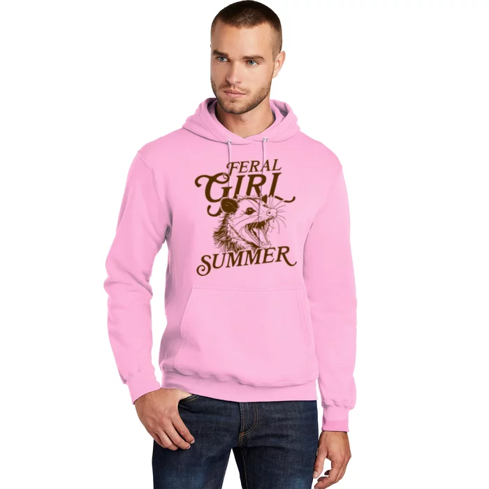 Feral Girl Summer Funny Hoodie