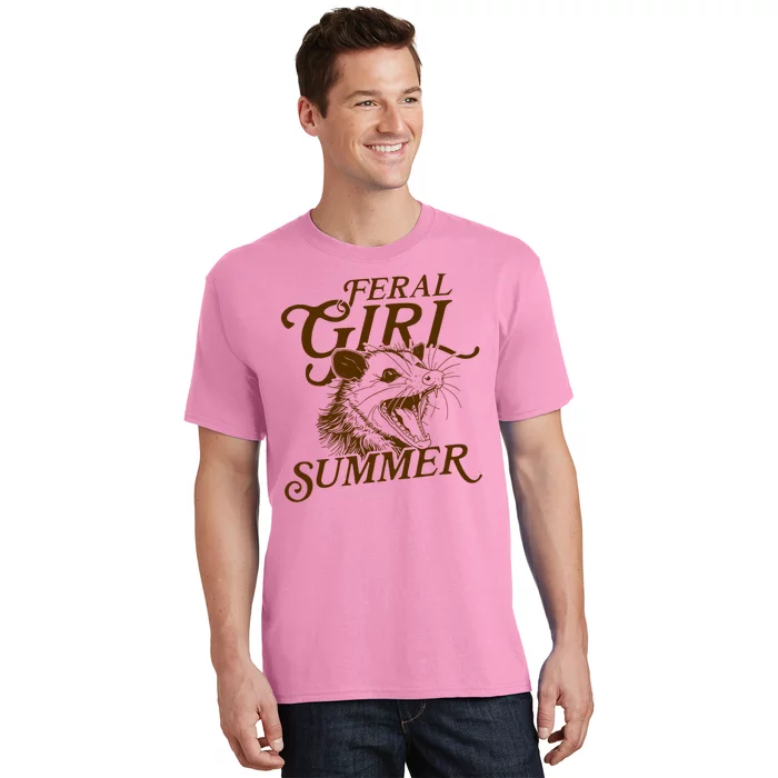 Feral Girl Summer Funny T-Shirt