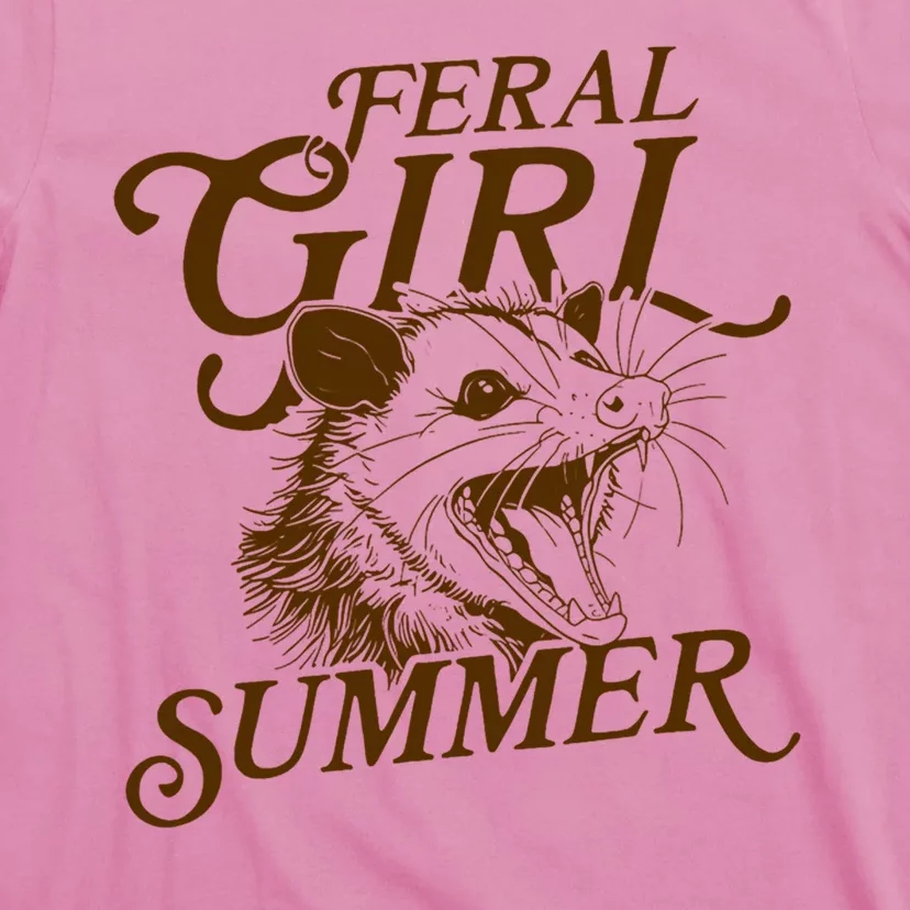 Feral Girl Summer Funny T-Shirt