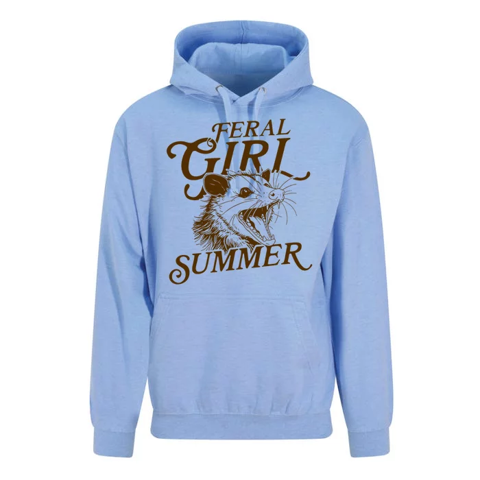 Feral Girl Summer Funny Unisex Surf Hoodie