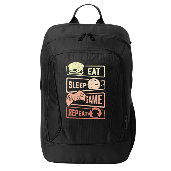 Funny Gaming S For Teen Eat Sleep Game Repeat Meaningful Gift City Backpack