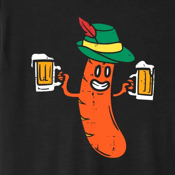 Funny German Sausage Oktoberfest Wurst Bavarian ChromaSoft Performance T-Shirt