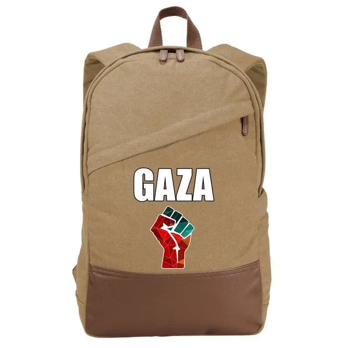 Free Gaza Save Palestine Cotton Canvas Backpack