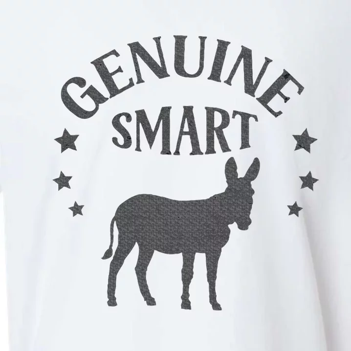 Funny Genuine Smart Ass Donkey Graphic Sueded Cloud Jersey T-Shirt