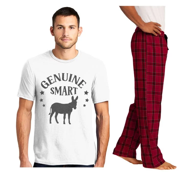 Funny Genuine Smart Ass Donkey Graphic Pajama Set