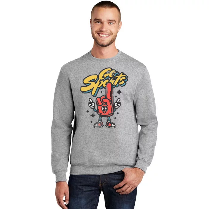 Funny Go Sports F.oam Finger Tall Sweatshirt