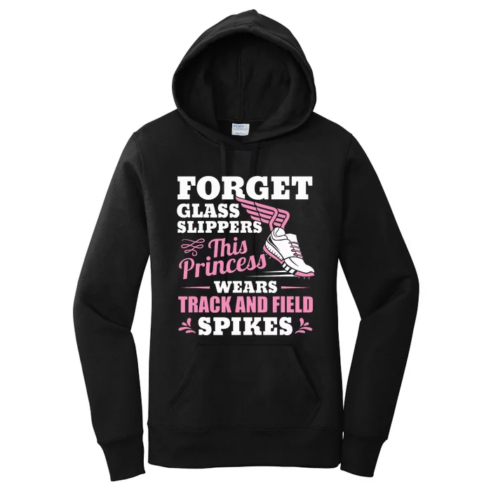 Forget Glass Slippers This Princess Wears Track And Field Women's Pullover Hoodie