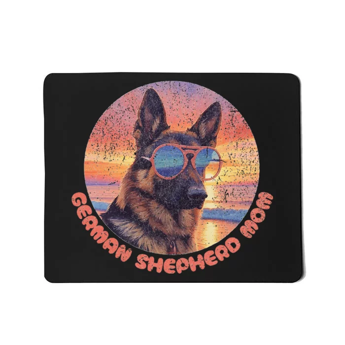 Funny German Shepherd Mom GSD Schäferhund Mom Mama Mousepad