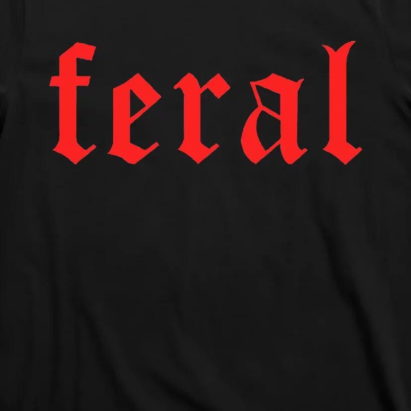 Feral Girl Summer Fun Design T-Shirt