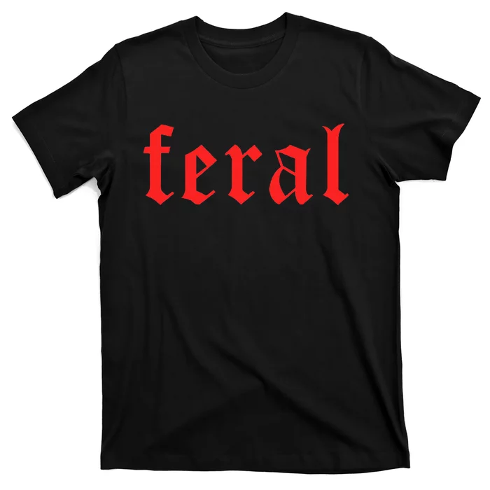 Feral Girl Summer Fun Design T-Shirt