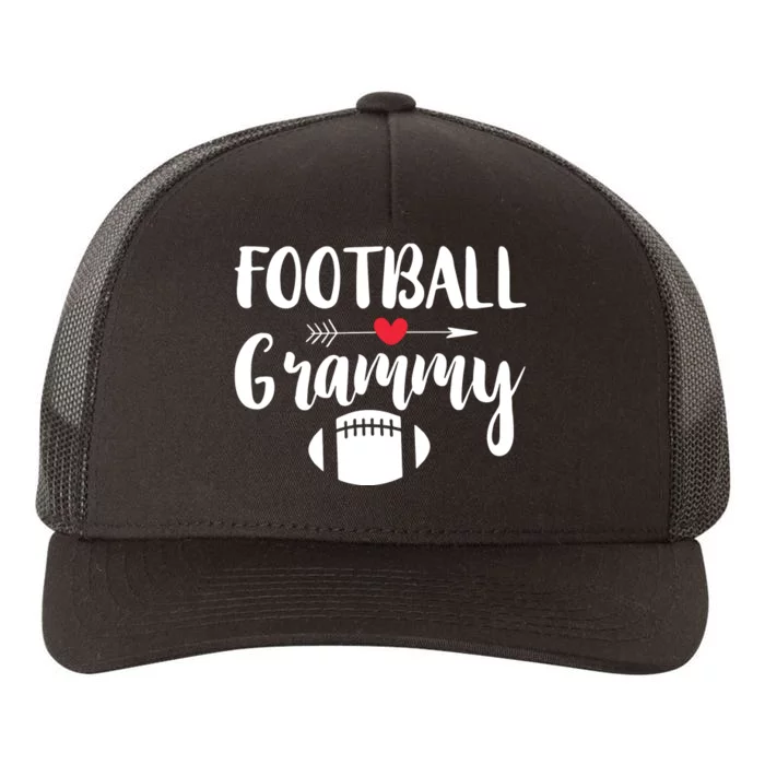 Football Grandma Sports Grandmother Grammy Gift Yupoong Adult 5-Panel Trucker Hat