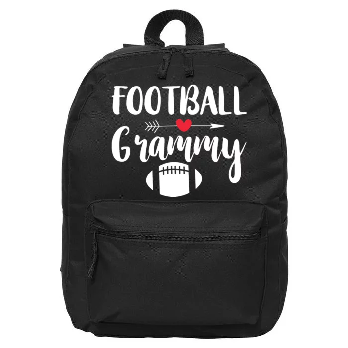 Football Grandma Sports Grandmother Grammy Gift 16 in Basic Backpack