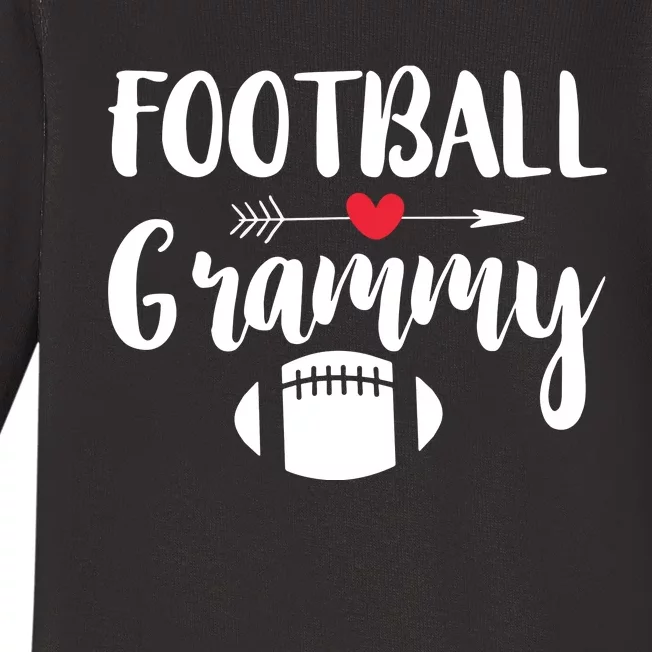 Football Grandma Sports Grandmother Grammy Gift Baby Long Sleeve Bodysuit