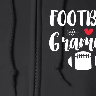 Football Grandma Sports Grandmother Grammy Gift Full Zip Hoodie