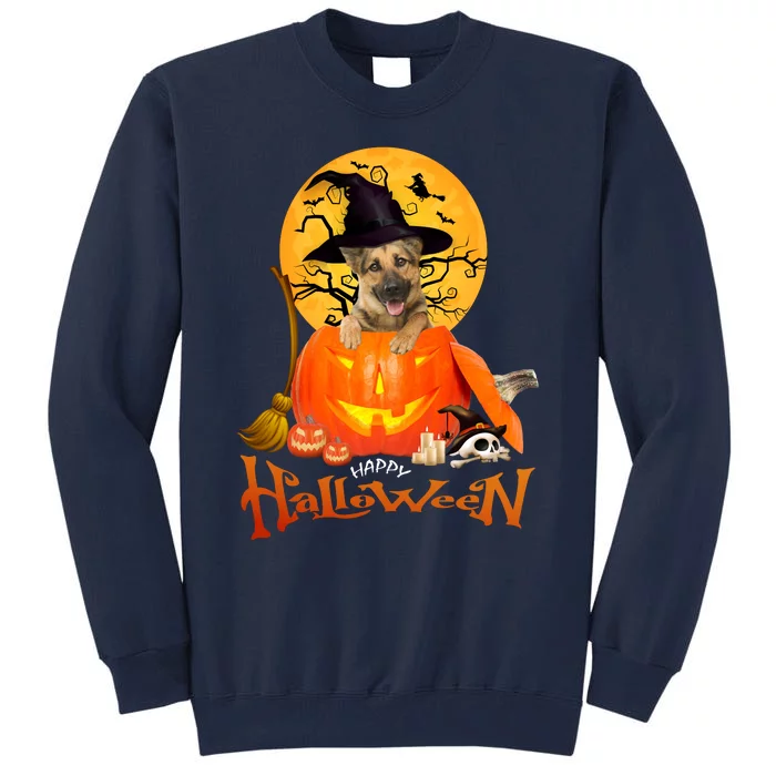 Funny German Shepherd Dog Dog Spooky Halloween Tall Sweatshirt