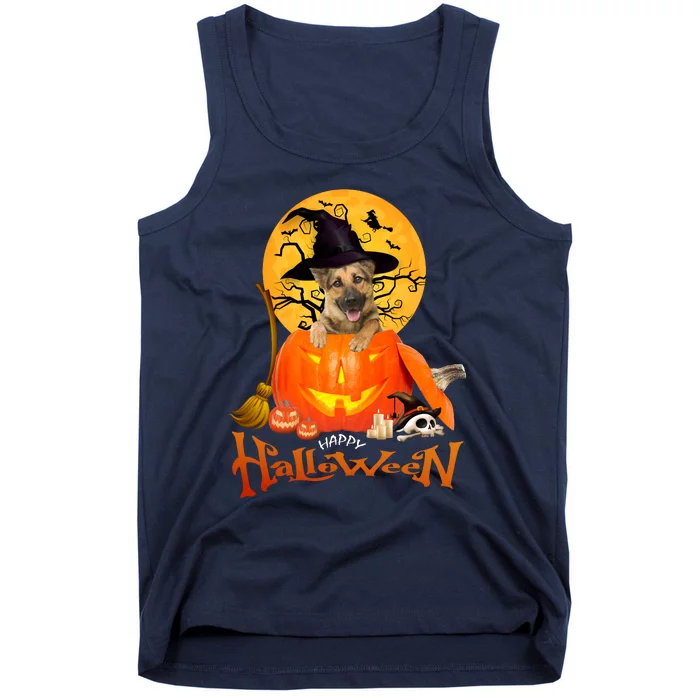 Funny German Shepherd Dog Dog Spooky Halloween Tank Top