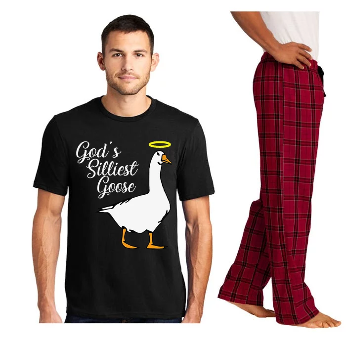 Funny God's Silliest Goose Pajama Set