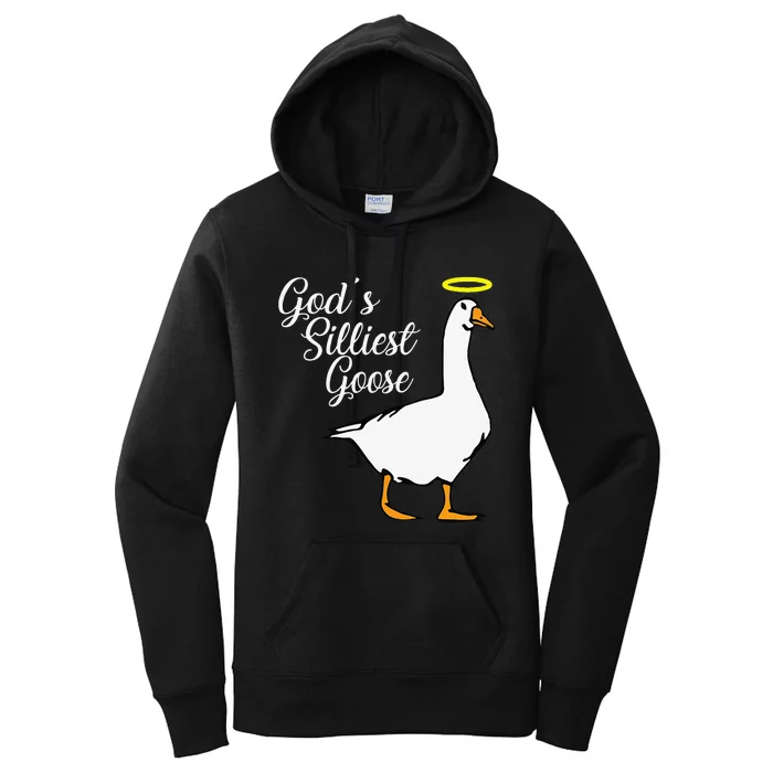 Funny God's Silliest Goose Women's Pullover Hoodie