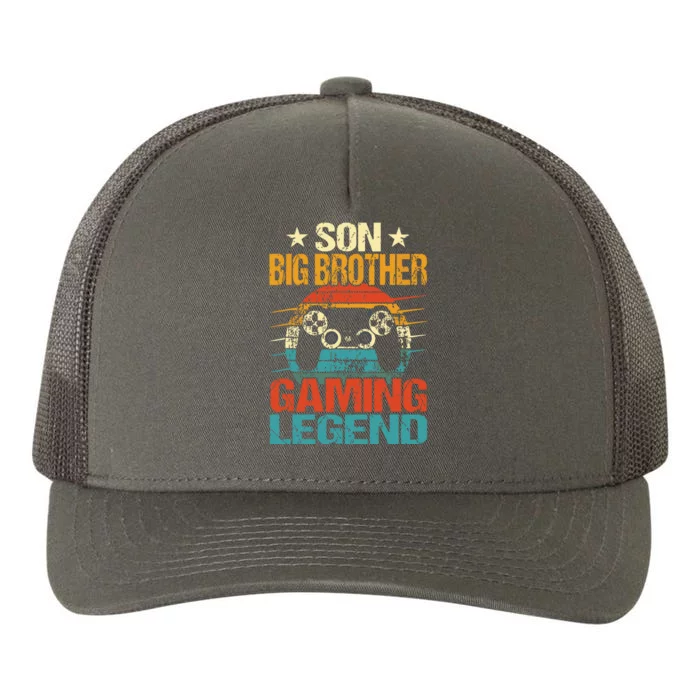 Funny Gamer Son Big Brother Gaming Legend Gift Boy Teens Yupoong Adult 5-Panel Trucker Hat