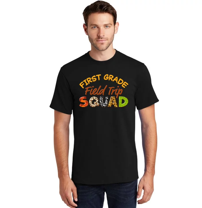 First Grade Students School Zoo Field Trip Squad Matching Tall T-Shirt