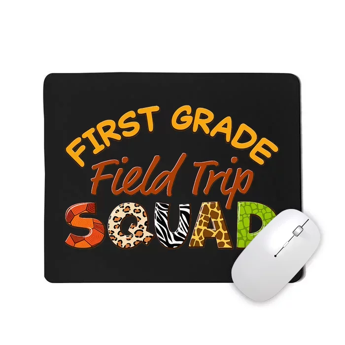 First Grade Students School Zoo Field Trip Squad Matching Mousepad