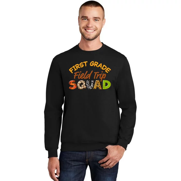 First Grade Students School Zoo Field Trip Squad Matching Sweatshirt