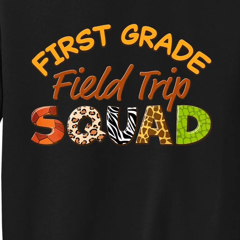 First Grade Students School Zoo Field Trip Squad Matching Sweatshirt