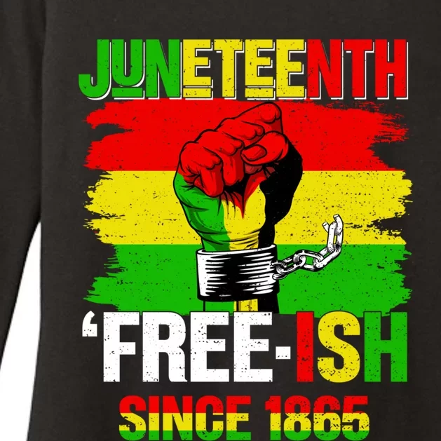 Freemeaningful Giftish Since 1865 Pan African American Flag Juneteenth Meaningfu Womens CVC Long Sleeve Shirt