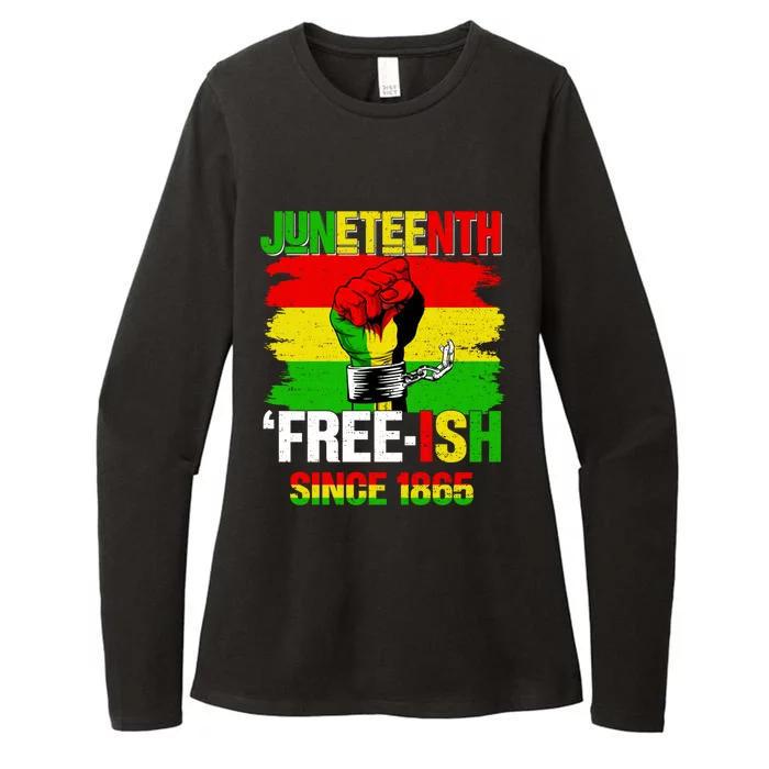 Freemeaningful Giftish Since 1865 Pan African American Flag Juneteenth Meaningfu Womens CVC Long Sleeve Shirt