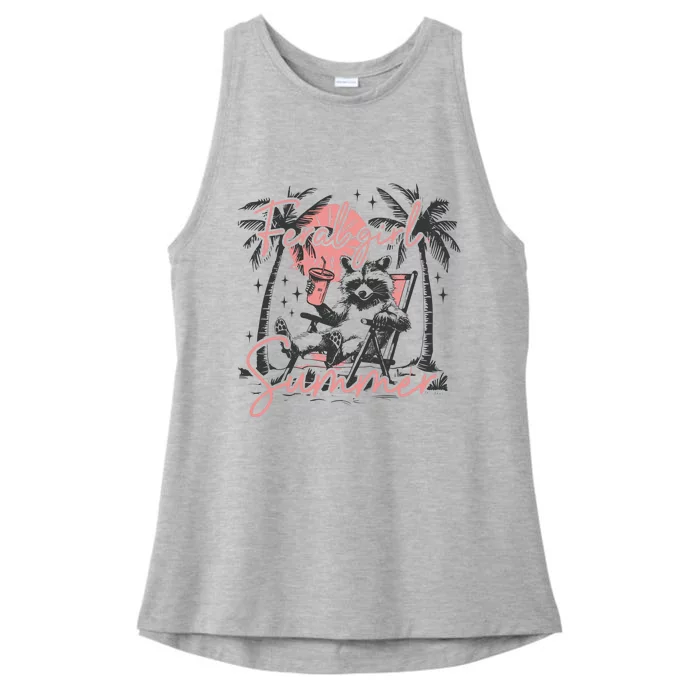 Feral Girl Summer Ladies Tri-Blend Wicking Tank