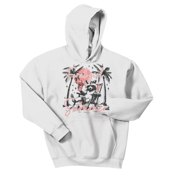 Feral Girl Summer Kids Hoodie