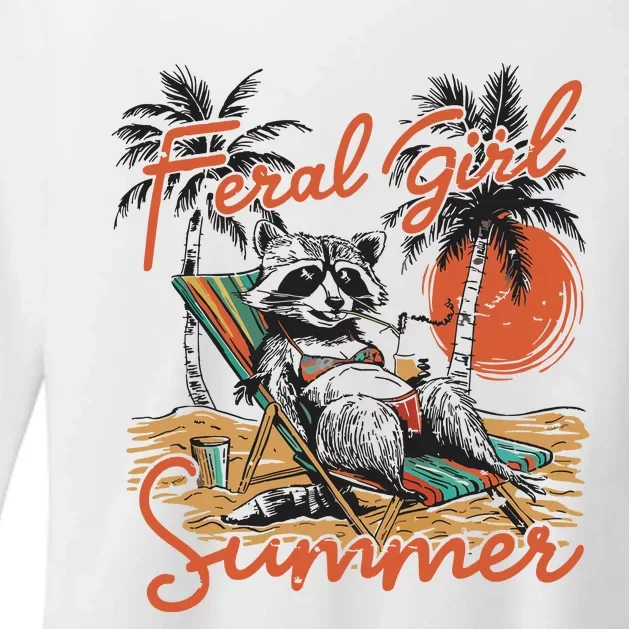 Feral Girl Summer Womens CVC Long Sleeve Shirt