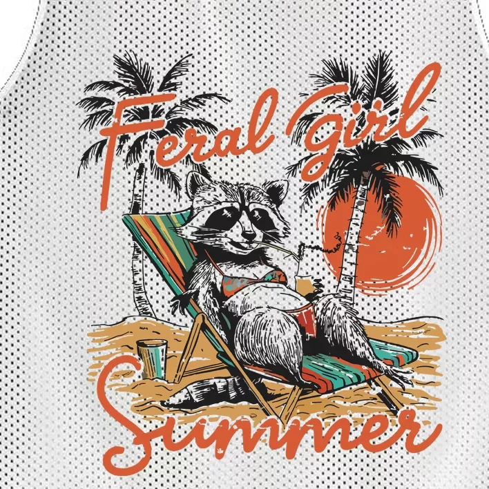 Feral Girl Summer Mesh Reversible Basketball Jersey Tank