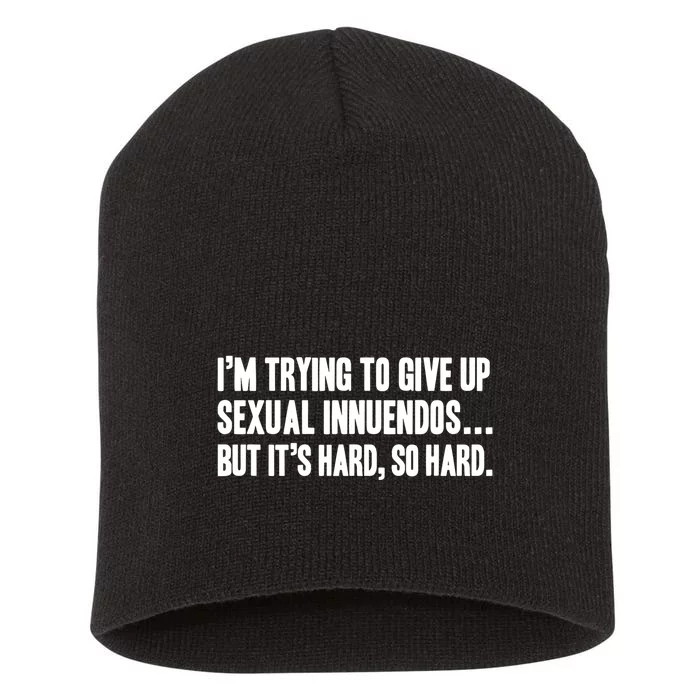 Funny Gift Sexual Innuendo Adult Humor Offensive Gag Gift Short Acrylic Beanie