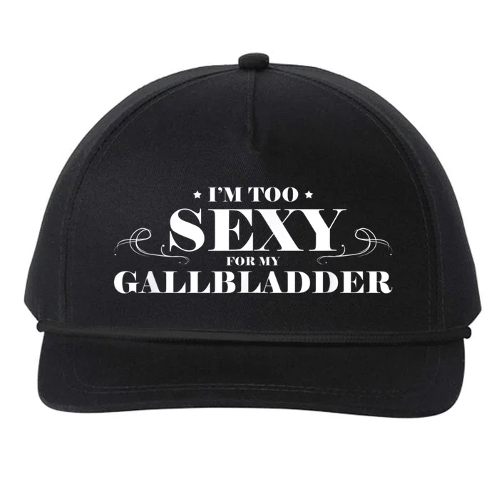 Funny Gallbladder Surgery Get Well Soon Recovery Gift Snapback Five-Panel Rope Hat