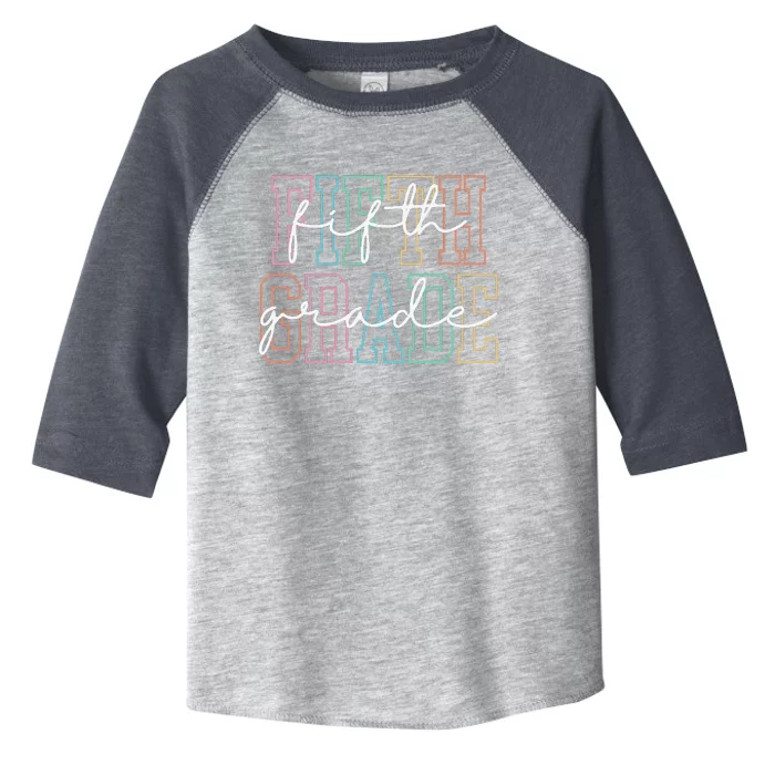 Fifth Grade Teacher 5th Grade Teacher Toddler Fine Jersey T-Shirt