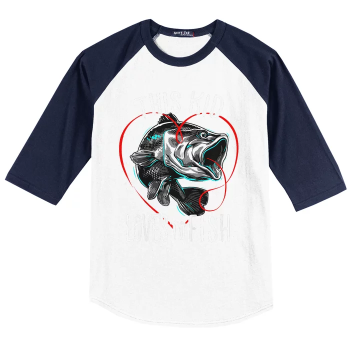 Fishing Gift This Loves To Fish Baseball Sleeve Shirt