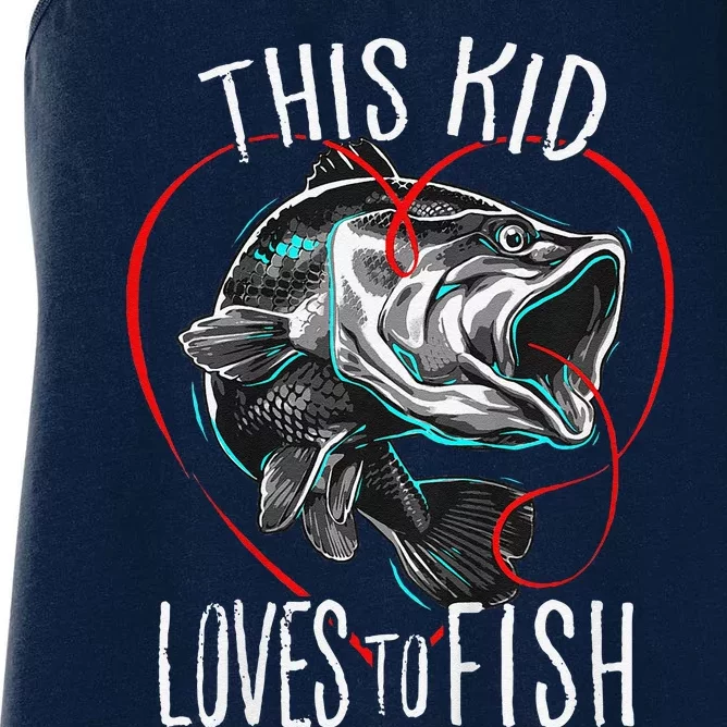 Fishing Gift This Loves To Fish Women's Racerback Tank