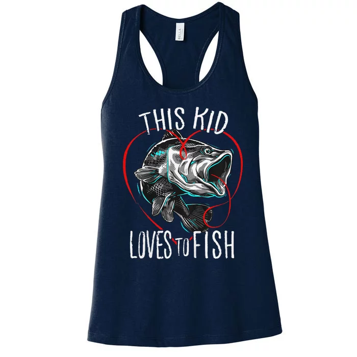 Fishing Gift This Loves To Fish Women's Racerback Tank