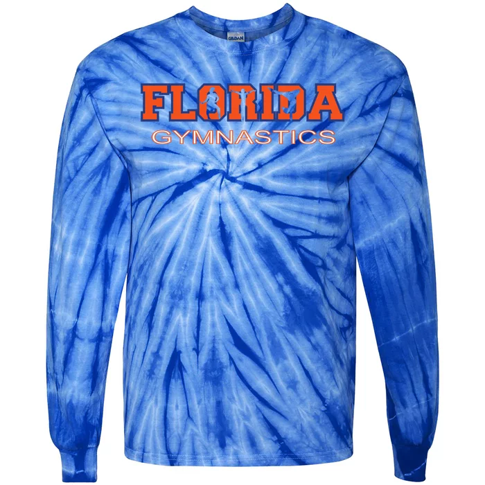 Florida Gymnastics Tumbling Gear Gymnast Aerobic Dance Gift Tie-Dye Long Sleeve Shirt