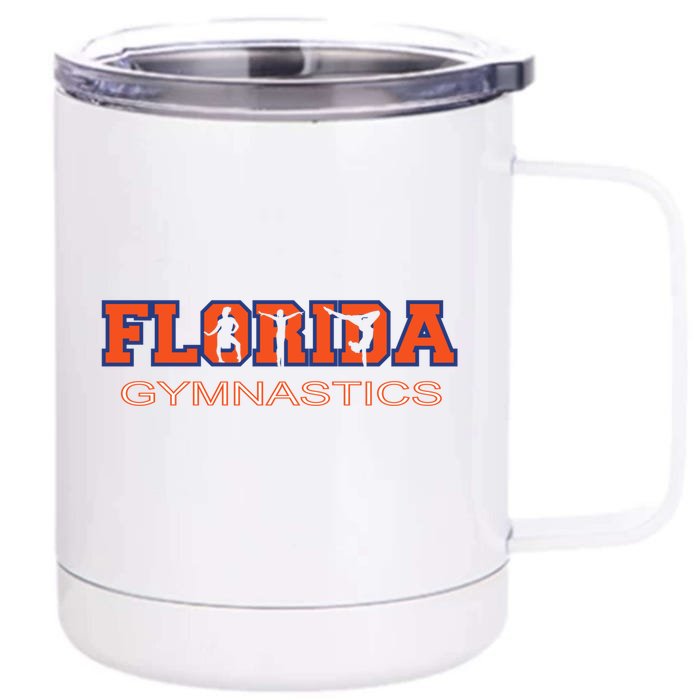 Florida Gymnastics Tumbling Gear Gymnast Aerobic Dance Gift Front & Back 12oz Stainless Steel Tumbler Cup