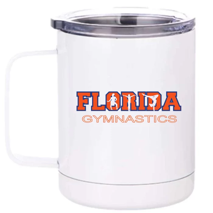 Florida Gymnastics Tumbling Gear Gymnast Aerobic Dance Gift Front & Back 12oz Stainless Steel Tumbler Cup