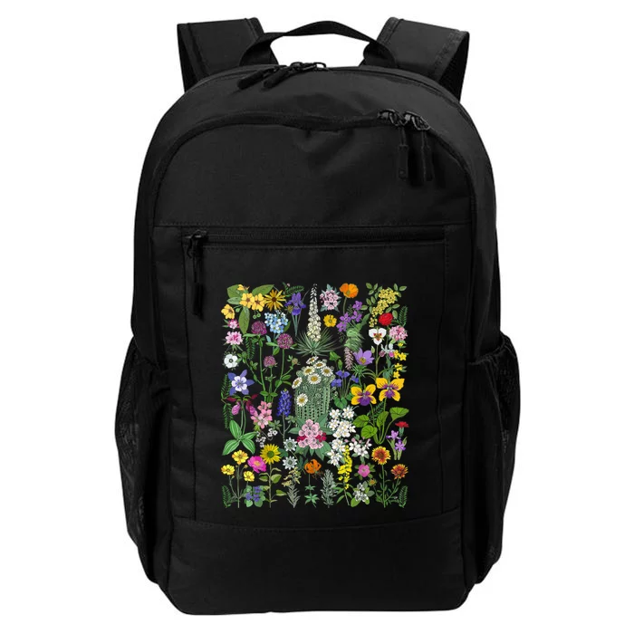 Flower Graphic Tees For Women Wildflower Floral Gardening Daily Commute Backpack