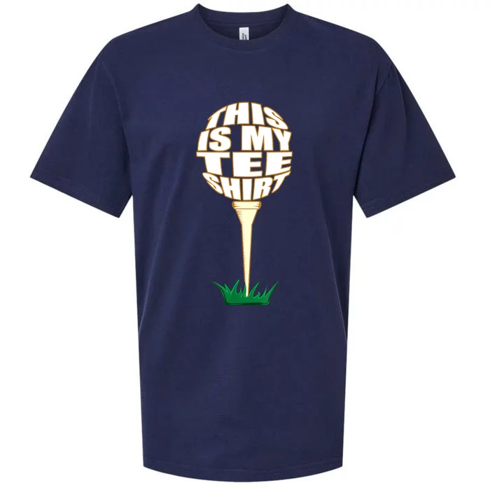 Funny Golf This Is My Golfer Gift Funny Golf Sueded Cloud Jersey T-Shirt