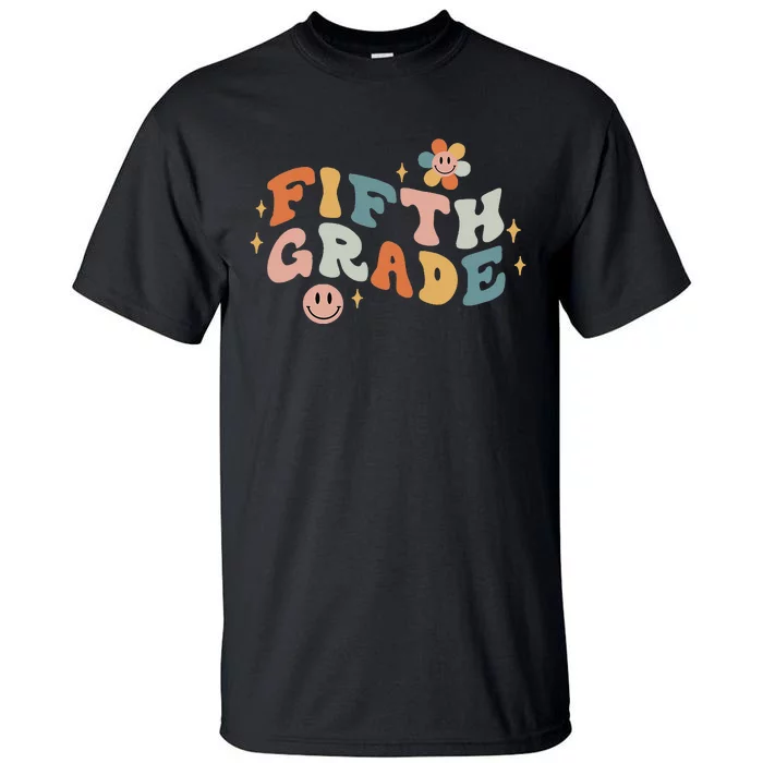 Fifth Grade Teacher Back To School Retro 5th Grade Tall T-Shirt