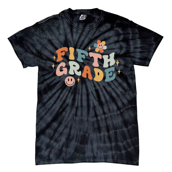 Fifth Grade Teacher Back To School Retro 5th Grade Tie-Dye T-Shirt