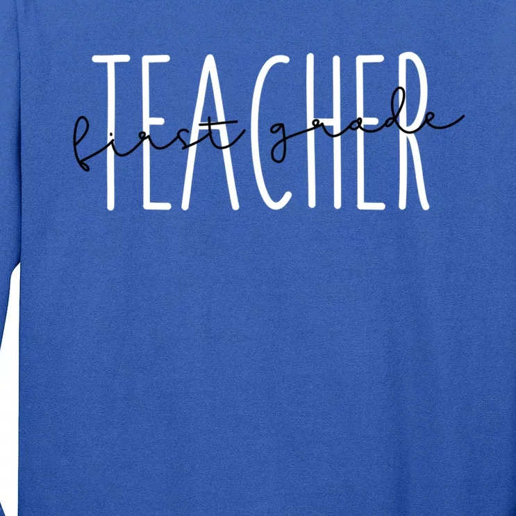 First Grade Teacher Educator Gift Tall Long Sleeve T-Shirt