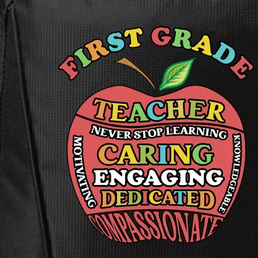 First Grade Teacher Life 1St Grade Teacher Gift City Backpack