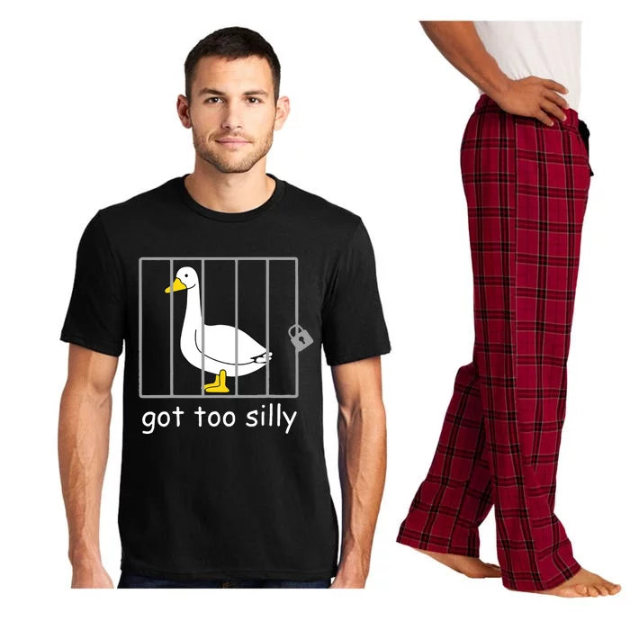 Funny Got Too Silly Women Silly Goose Pajama Set